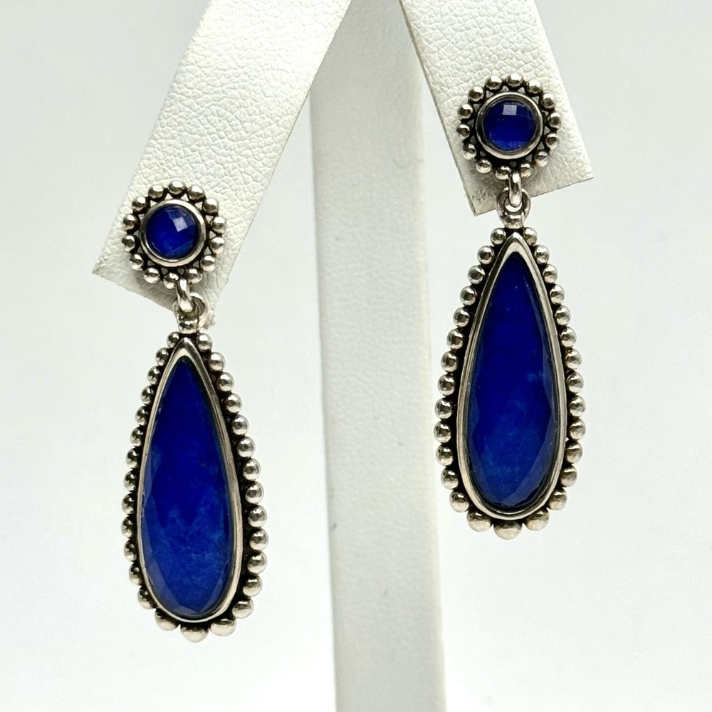 Lagos Sterling Silver & Lapis Lazuli Drop Earrings